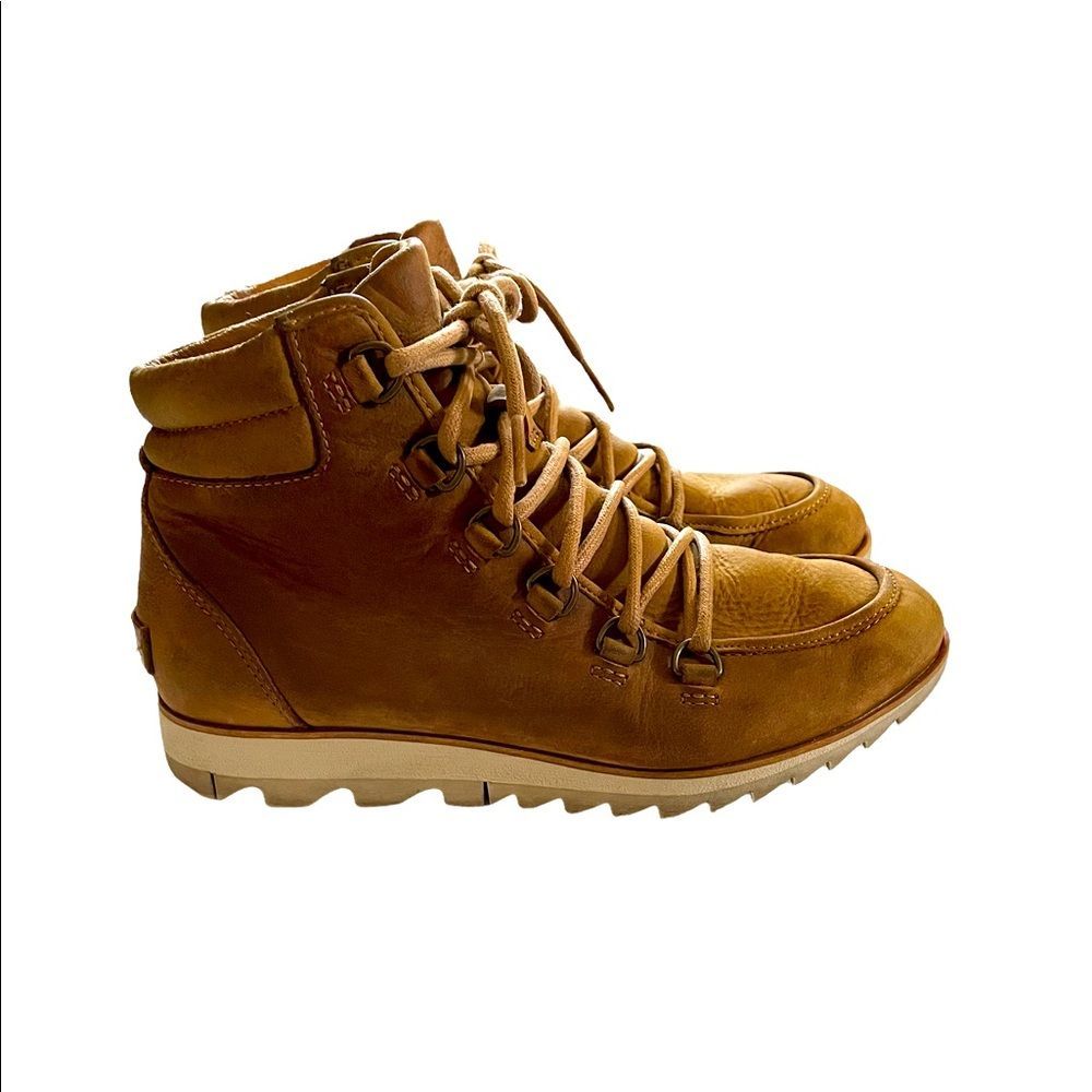 Women's SOREL Harlow Lace Leather Boots Size 6